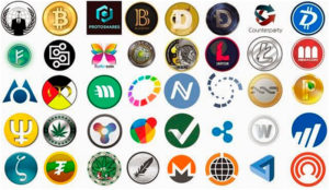 Логотипы популярных криптовалют